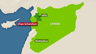Karte von Syrien.