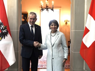 Alexander Van der Bellen und Doris Leuthard.