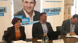 Marcel Dobler bei der Bekanntgabe seiner Kandidatur.