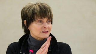 Nahaufnahme Micheline Calmy-Rey. Nahaufnahme Micheline Calmy-Rey.