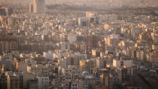 Ansicht der Stadt Teheran. Ansicht der Stadt Teheran.