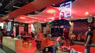 #Swiss Games: Am Stand von Pro Helvetia kann sich die Schweizer Gamebranche vernetzen. #Swiss Games: Am Stand von Pro Helvetia kann sich die Schweizer Gamebranche vernetzen.
