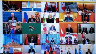 Die G20 für einmal nur auf dem Bildschirm. 