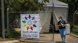 Impfstofftestzelt in Südafrika