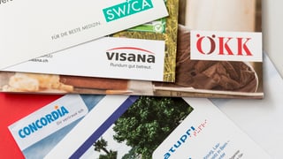 Logos von Krankenkassen