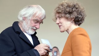Corinne Mauch und Pfarrer Sieber Corinne Mauch und Pfarrer Sieber