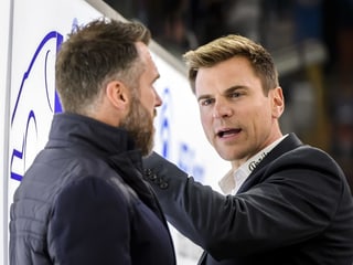 Sportchef Christian Dubé und Pavel Rosa. Sportchef Christian Dubé und Pavel Rosa.