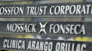 Türschild der Anwaltskanzlei Mossack Fonseca