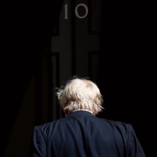 Boris Johnson an der Downing Street 10