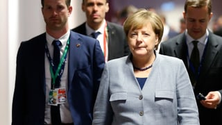 Merkel in Brüssel.