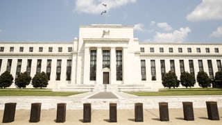 Das gebäude der US-Notenbank. Das gebäude der US-Notenbank.