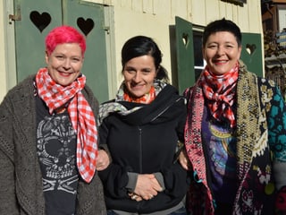 Franziska Venrath, Anet Corti und Nathalie Frick.