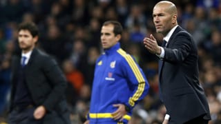 Zinédine Zidane bei seinem Debüt als Real-Trainer.