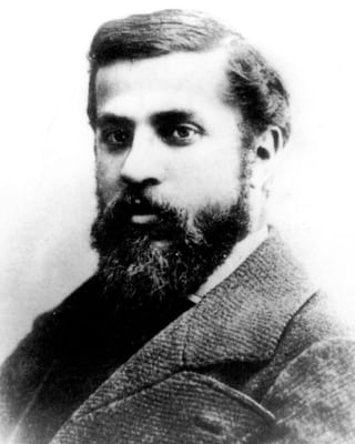 Antoni Gaudi im März 1878. Antoni Gaudi im März 1878.