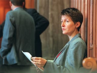 Simonetta Sommaruga im Jahr 2000 im Bundeshaus