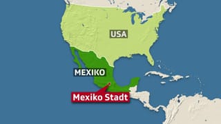 Karte von USA und Mexiko. Karte von USA und Mexiko.