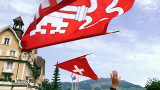 Die Nidwaldner Flagge.