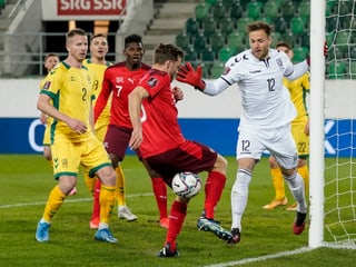 Die Schweizer Nati beim 1:0-Sieg über Litauen.