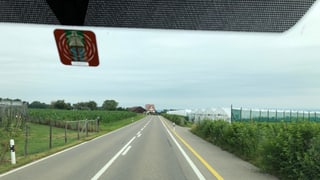 Autofahrt durch eine Thurgauer Landschaft. Autofahrt durch eine Thurgauer Landschaft.