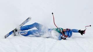 Lara Gut nach ihrem 3. Platz in St. Moritz 2008.