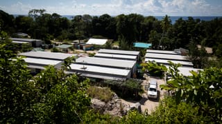 Blick über Camp in Nauru. Blick über Camp in Nauru.