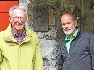 Robert Stocker, Präsident des Alpenclubs Gerliswil und Beni Spichtig, Berghauschef des Berghauses Bonern.