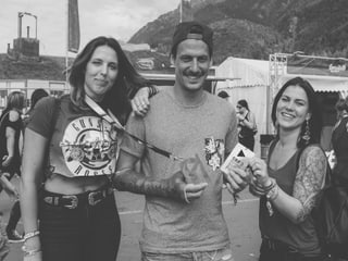 Ramon mit dem Gips.