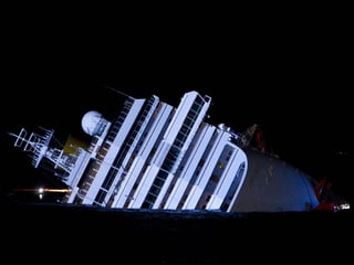 Die gesunkene Costa Concordia.