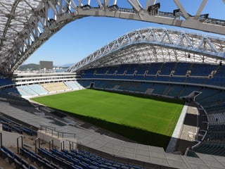 Fussball-Stadion.
