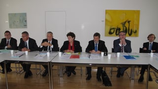 Zur Präsentation des Massnahmenplans trat die Solothurner Regierung komplett vor die Medien.