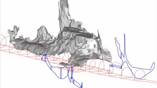 Ein Innenmodell des Felsen Ein Innenmodell des Felsen
