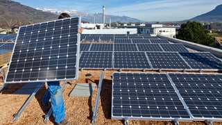 Solarpanels au Dach
