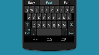 Screensho Smartphone mit Tastatur