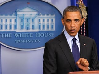 Obama an der Pressekonferenz