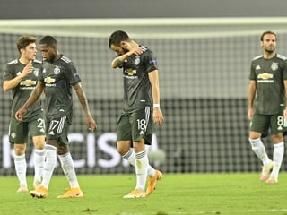 Enttäuschte ManUnited-Spieler Enttäuschte ManUnited-Spieler