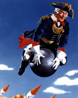 Der Baron fliegt auf einer Kugel. Der Baron fliegt auf einer Kugel.