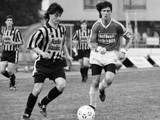 Joachim Löw in einem Spiel mit Schaffhausen im Jahr 1991.