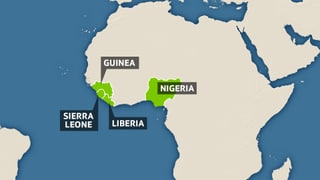 Karte Westafrika