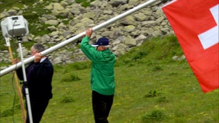 Nahe am Mythos Gotthard: die Bundesfeier auf der Passhöhe. Nahe am Mythos Gotthard: die Bundesfeier auf der Passhöhe.