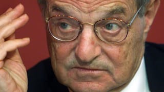 Soros mit Brille. Soros mit Brille.