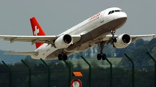 Ein A320 der Swiss hebt ab Ein A320 der Swiss hebt ab