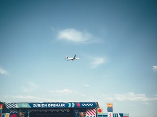Zürich Openair: Flugzeuge gehören einfach dazu.