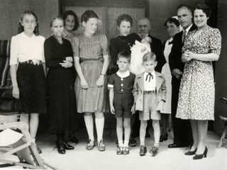 Familienfoto von der Taufe.