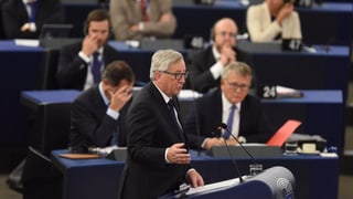 Jean-Claude Juncker im EU-Parlament in Strassburg
