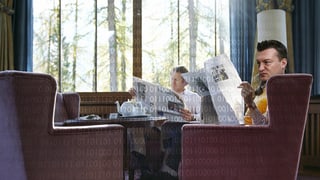 Entspanntes Lesen in bequemen Sesseln.