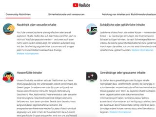 Youtube Community-Richtlinien