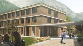 Visualisierung des geplanten Berufsbildungszentrums in Altdorf.