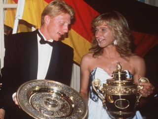 Boris Becker und Steffi Graf 1989. 