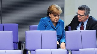 Angela Merkel und Thomas de Maizière.