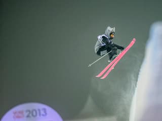 Virginie Faivre bei ihrem Weltmeister-Run in der Halfpipe von Oslo.